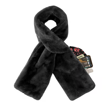 🔥 Winter Bestseller – BOGO Faux Fur Pocket Scarf