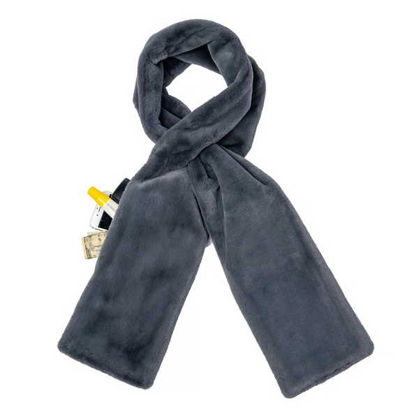 🔥 Winter Bestseller – BOGO Faux Fur Pocket Scarf